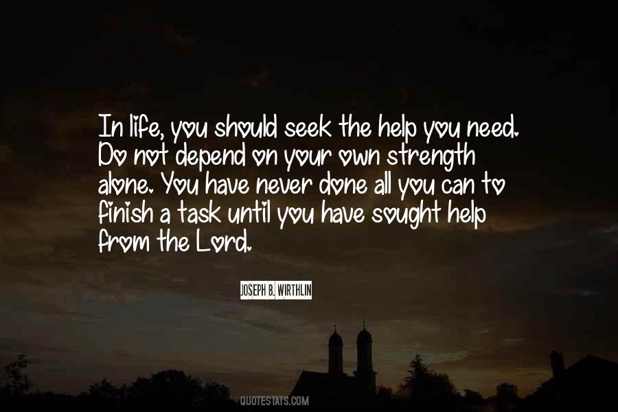Your Alone Quotes #304939