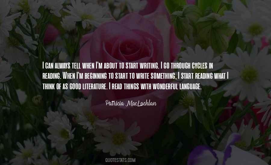 Beginning Reading Quotes #1642147