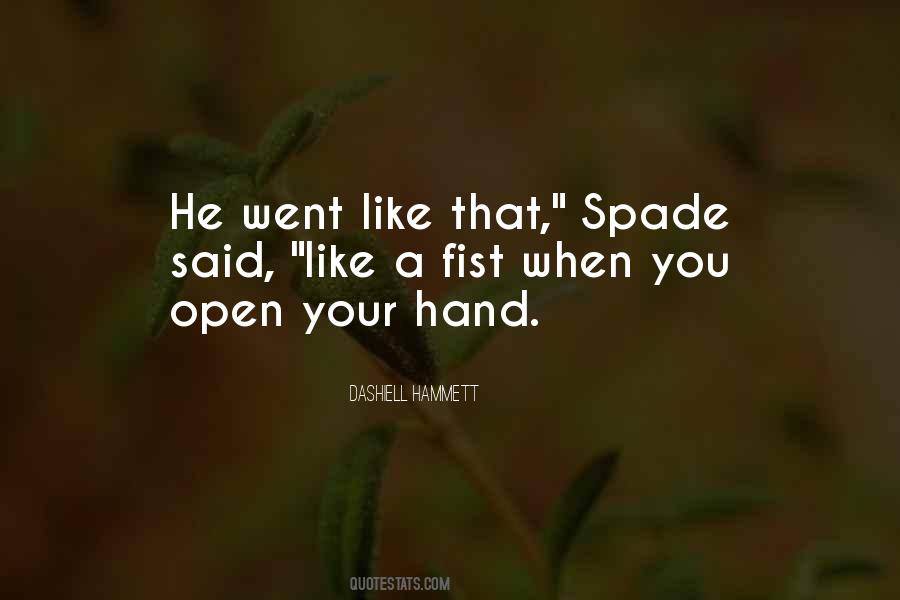 With An Open Hand Quotes #10331