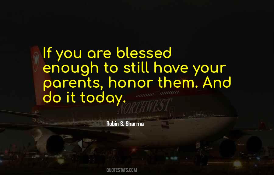 Honor Parents Quotes #265105