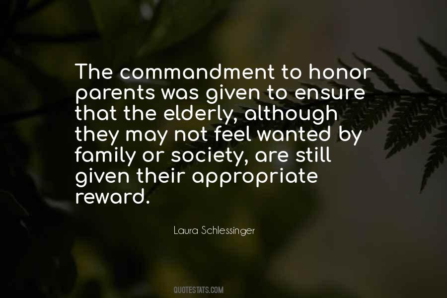 Honor Parents Quotes #394354