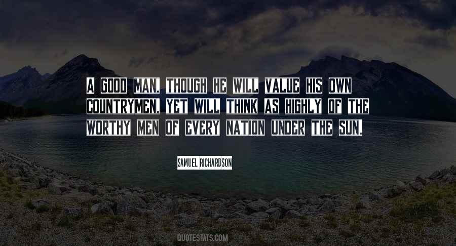 Worthy Man Quotes #1103087