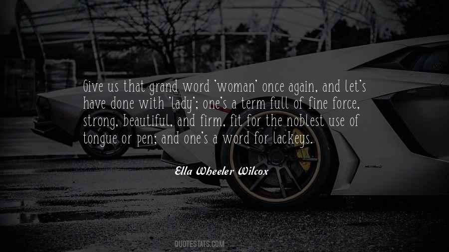 Lady Strong Quotes #1275772