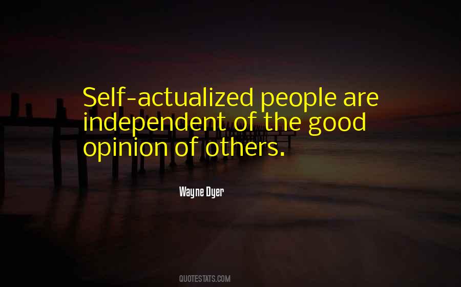 Good Opinion Of Others Quotes #1630361