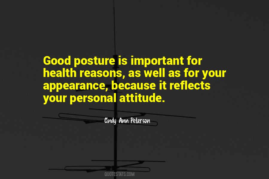 Good Posture Quotes #1224899