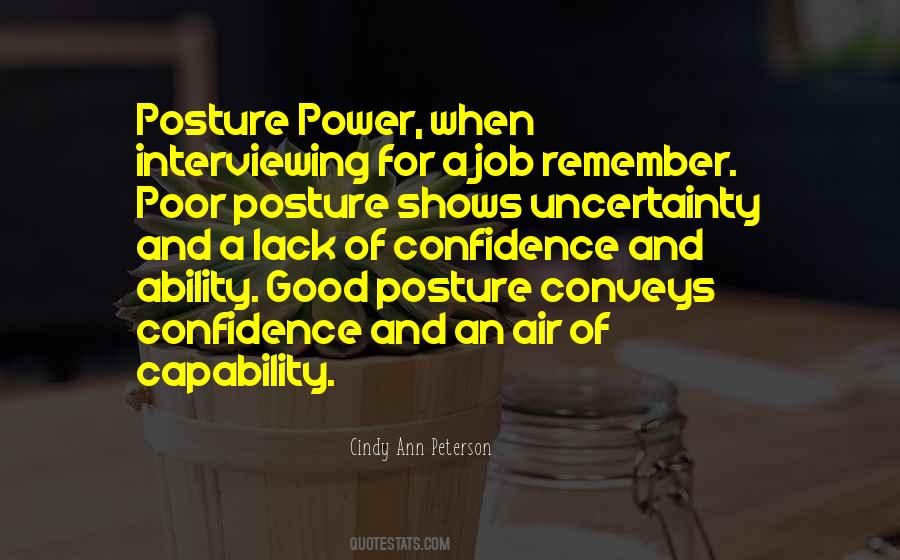 Good Posture Quotes #272243