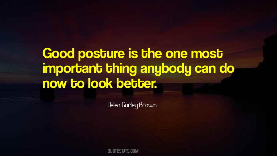 Good Posture Quotes #934697