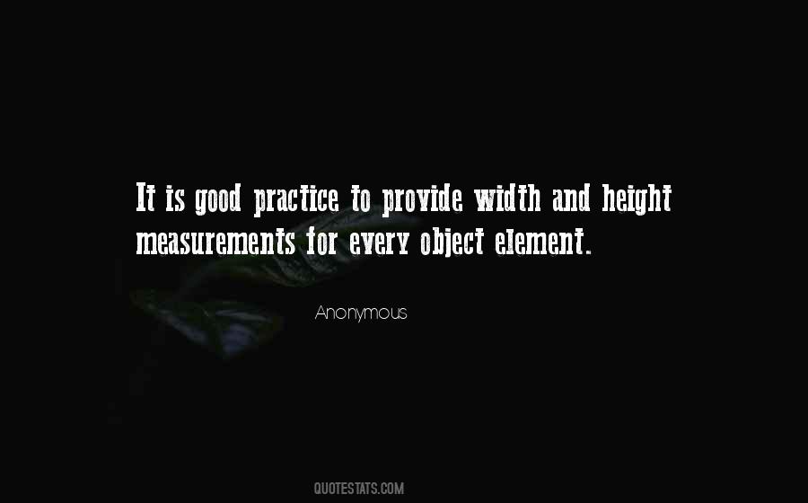 Good Practice Quotes #19161