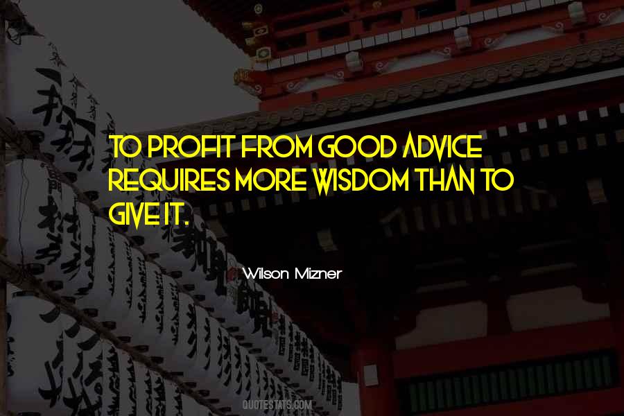 Good Profit Quotes #1241715