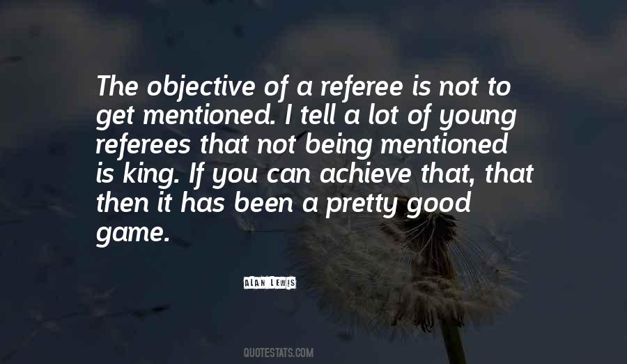 Good Referee Quotes #1090454