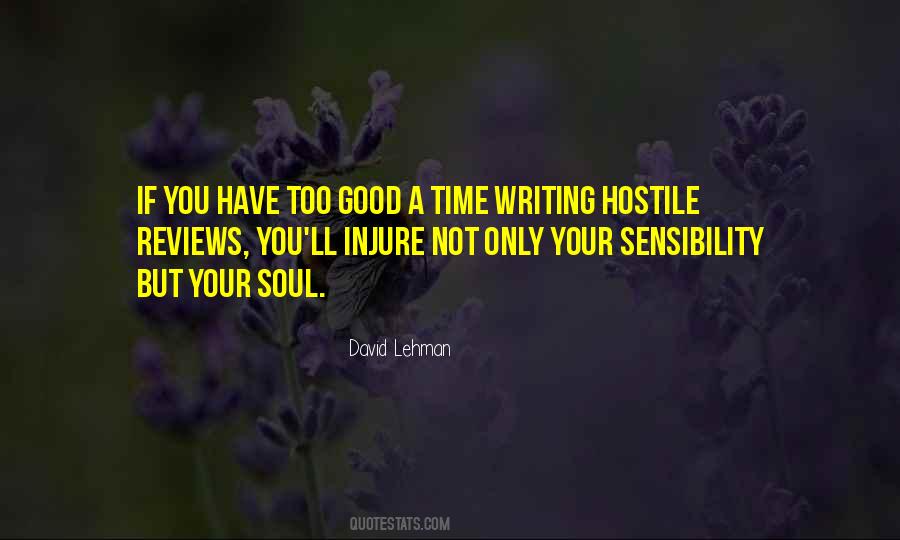 Good Sensibility Quotes #810028