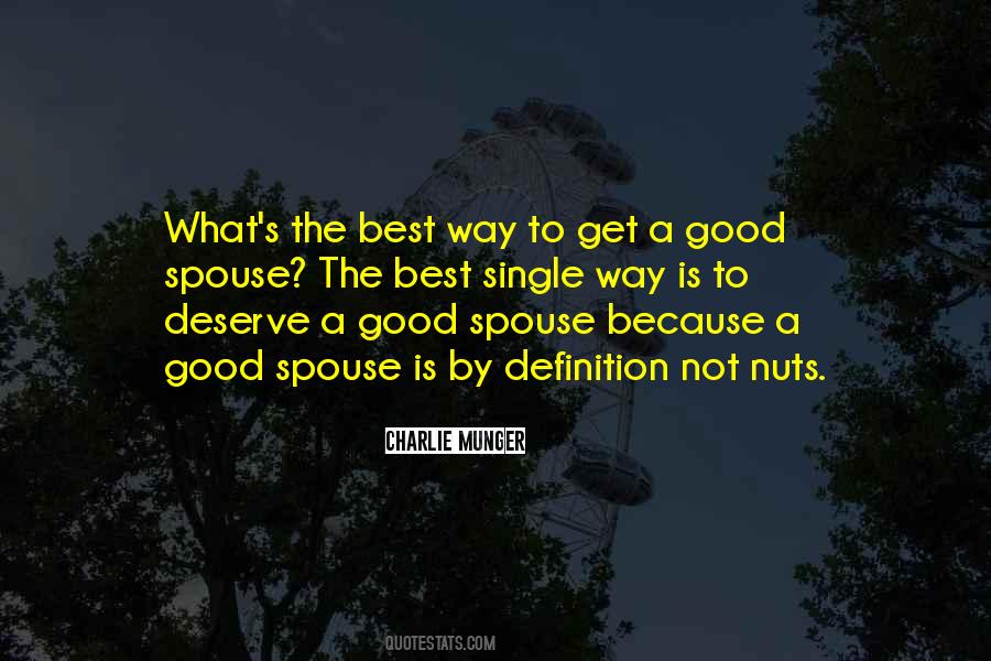 Good Spouse Quotes #383251