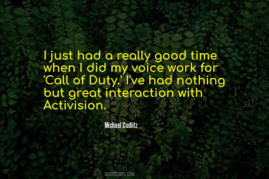 Good Time Call Quotes #1243399