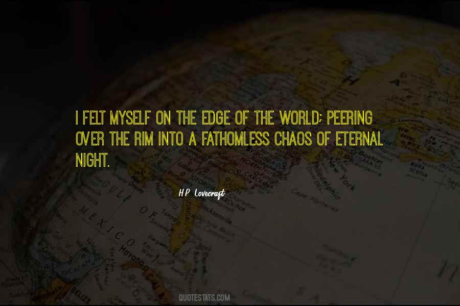 Quotes About The Edge Of The World #1126577