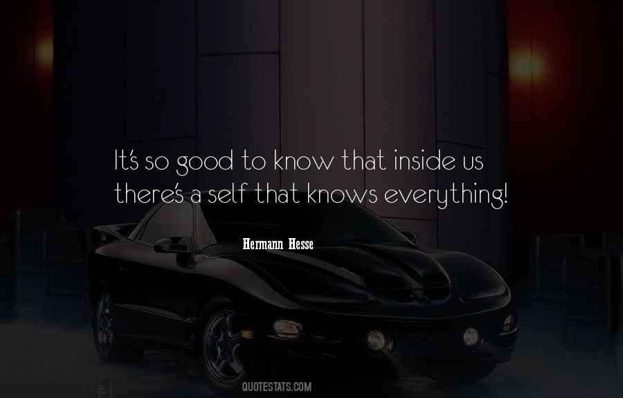 Good To Know Quotes #1081872