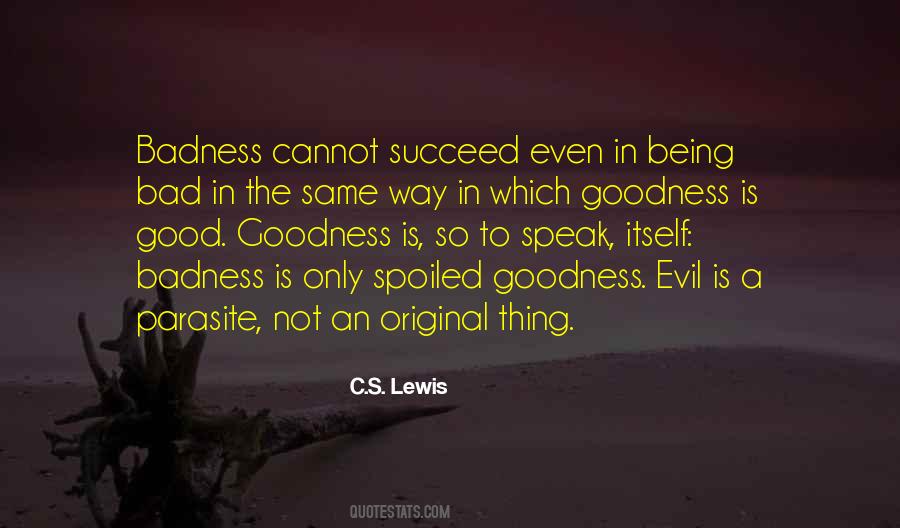 Goodness Badness Quotes #803516