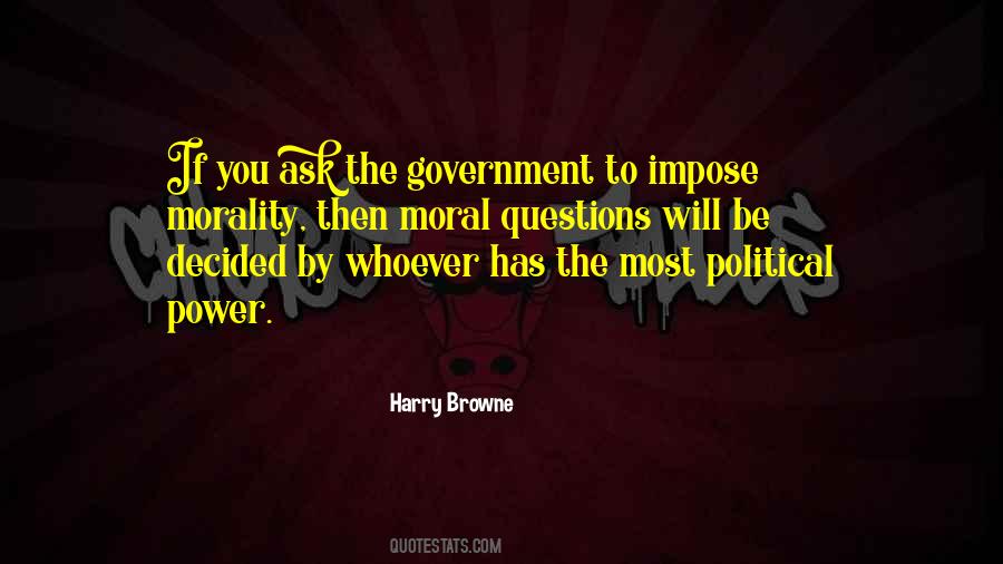 Government And Morality Quotes #140987