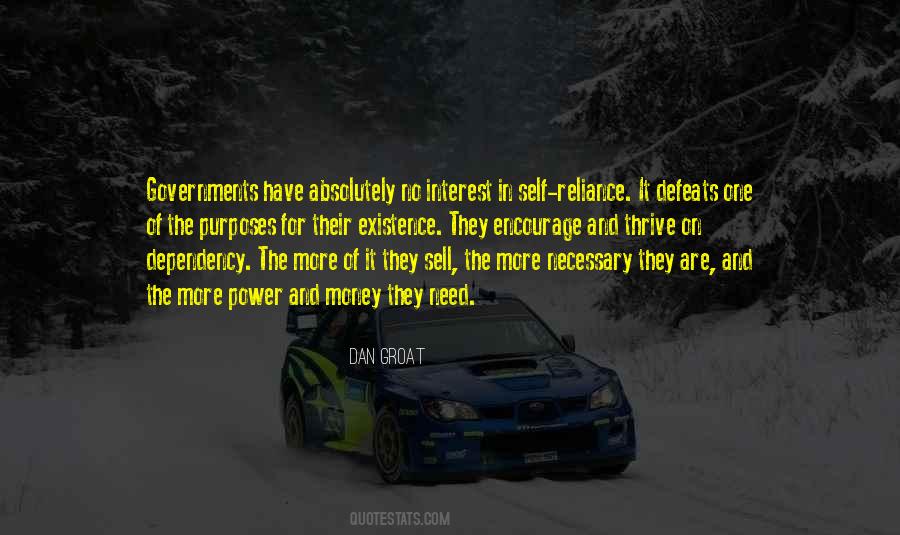 Government Dependence Quotes #1766957