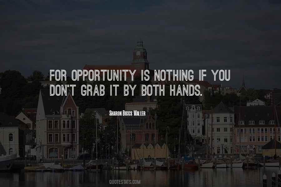 Grab The Opportunity Quotes #806185