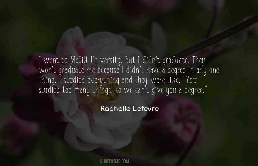 Graduate Degree Quotes #92646