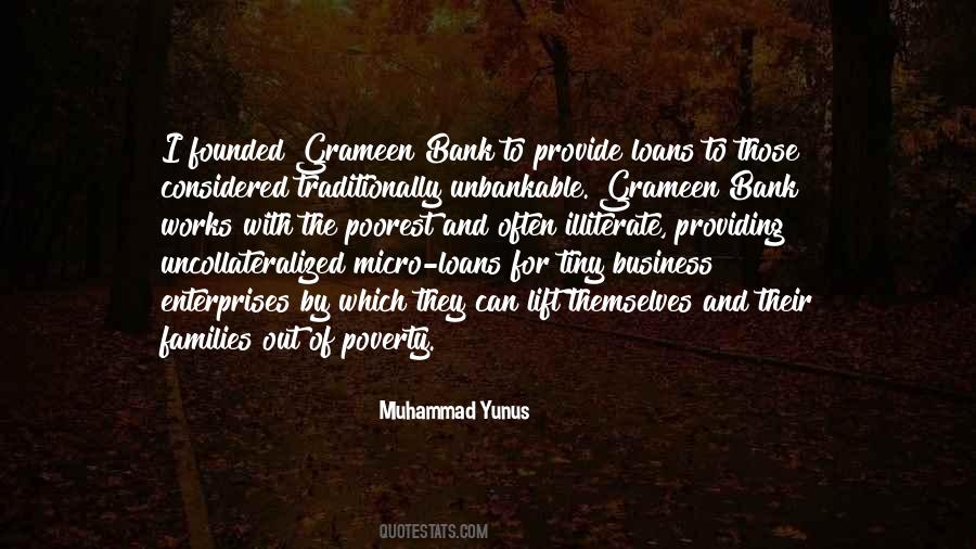 Grameen Bank Quotes #1623420