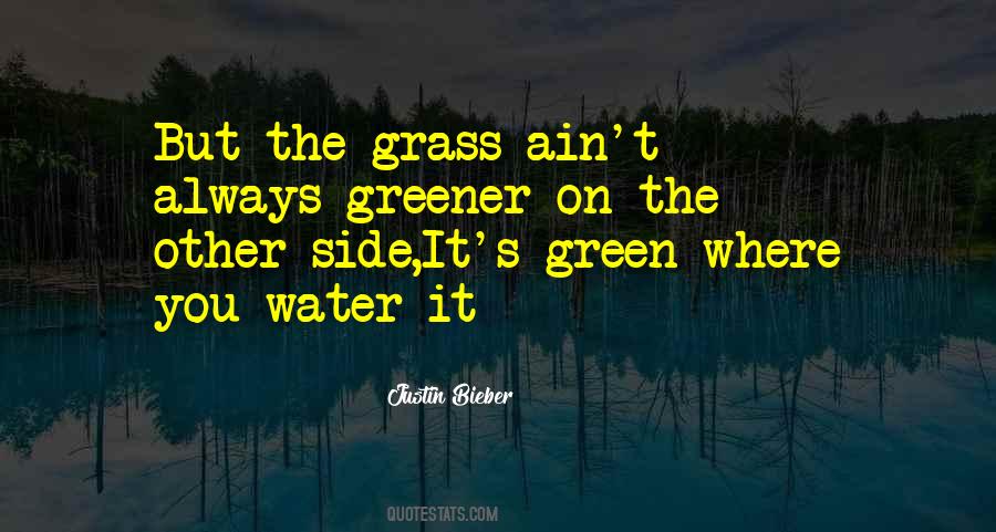 Grass Ain't Always Greener On The Other Side Quotes #508897