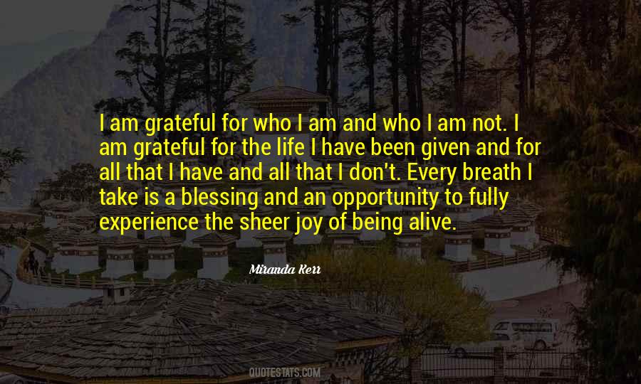 Grateful For Who I Am Quotes #1178856