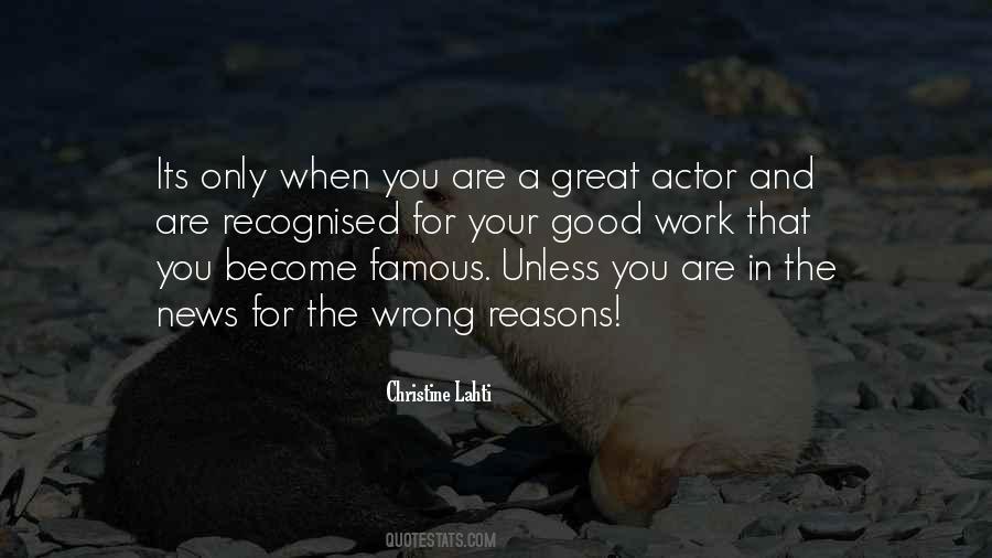 Great Actor Quotes #1664180