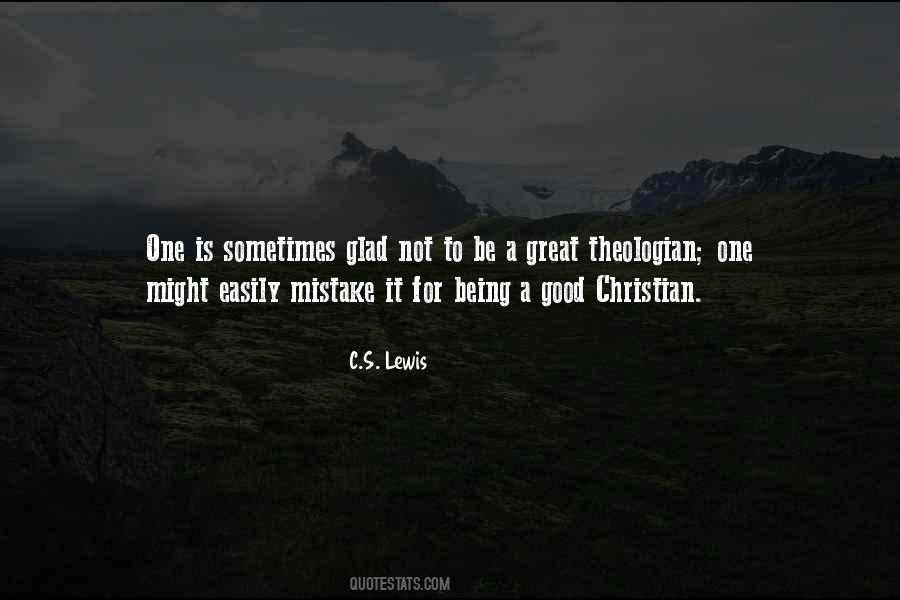 Great Christian Theologian Quotes #1362338