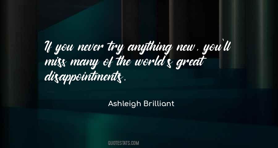 Great Disappointments Quotes #346774