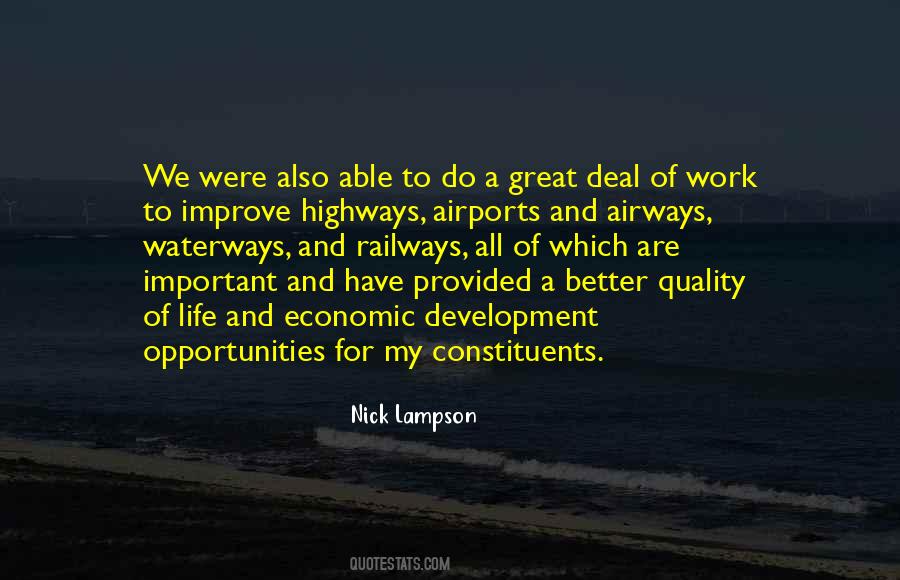 Great Economic Development Quotes #686378