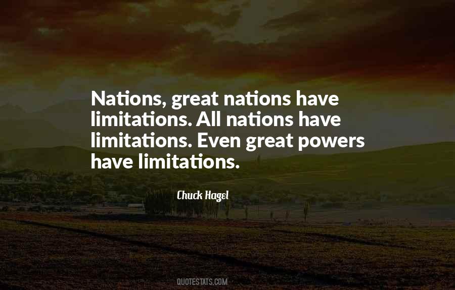 Great Limitations Quotes #729229