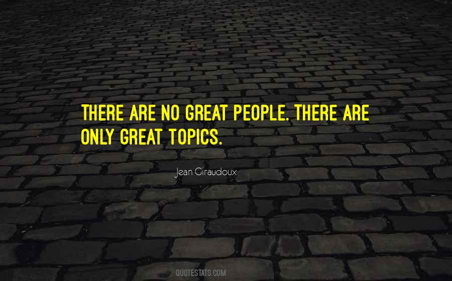 Great People Quotes #919270