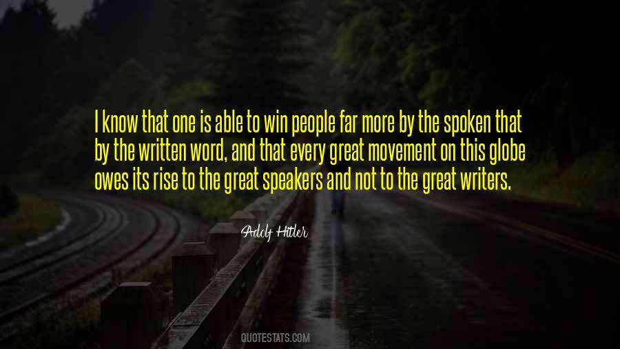 Great Speakers Quotes #707218 Great Speakers Quotes #707218