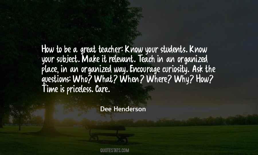 Great Teacher Quotes #44551