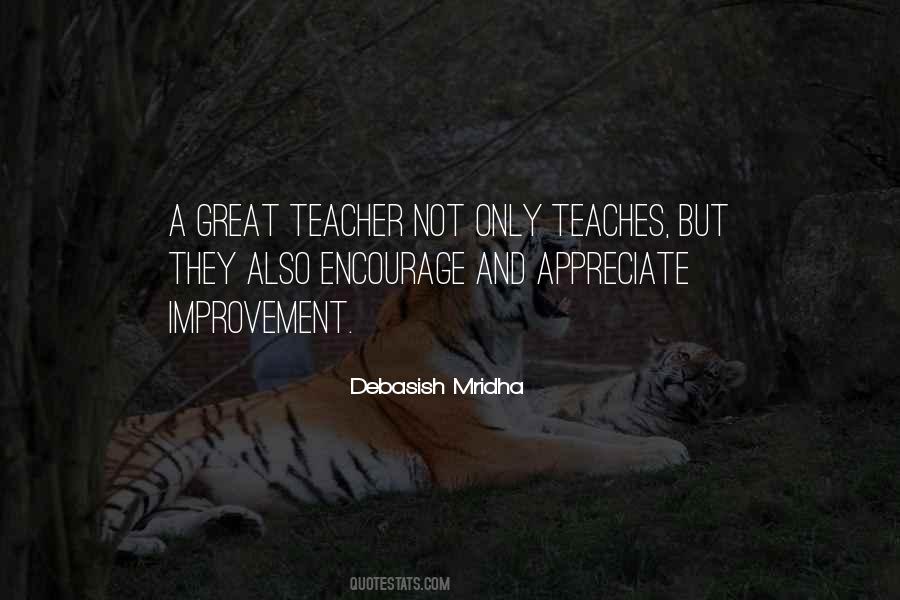 Great Teacher Quotes #506521