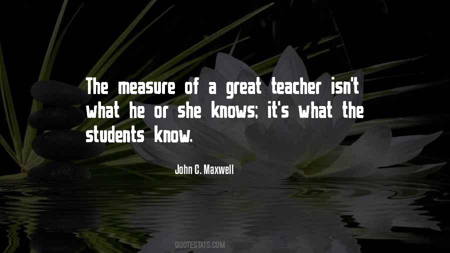 Great Teacher Quotes #930055