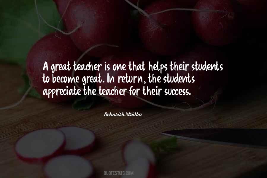 Great Teacher Quotes #934671