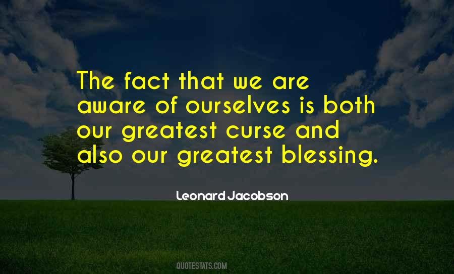 Greatest Blessing Quotes #1565901