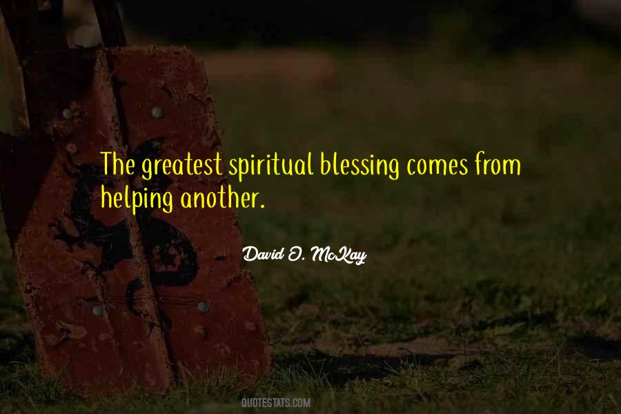 Greatest Blessing Quotes #1709483