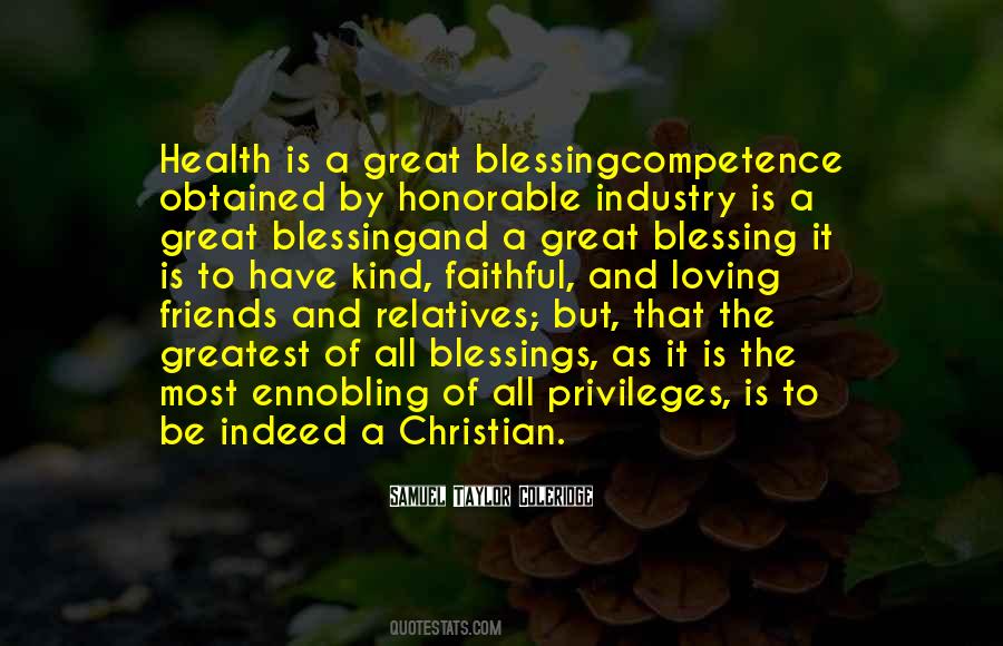 Greatest Blessing Quotes #531031