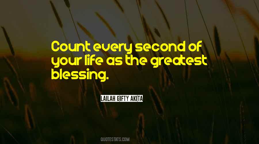 Greatest Blessing Quotes #922617