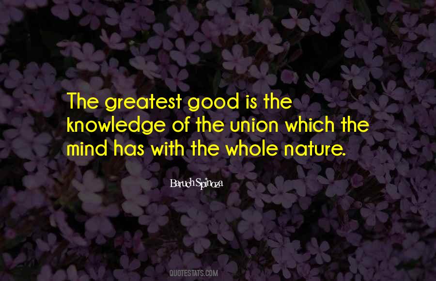 Greatest Good Quotes #1780076