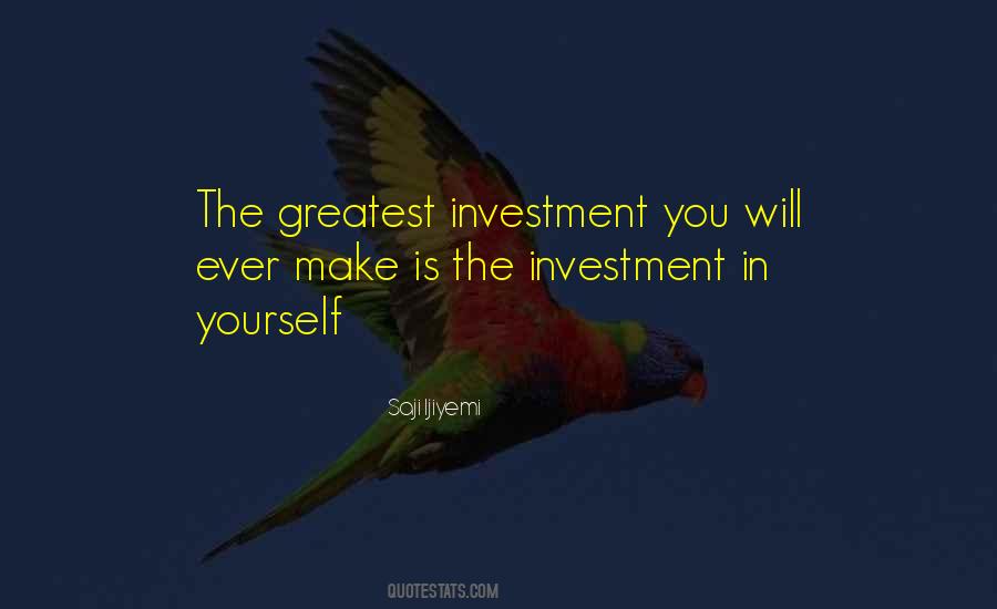 Greatest Investment Quotes #511495