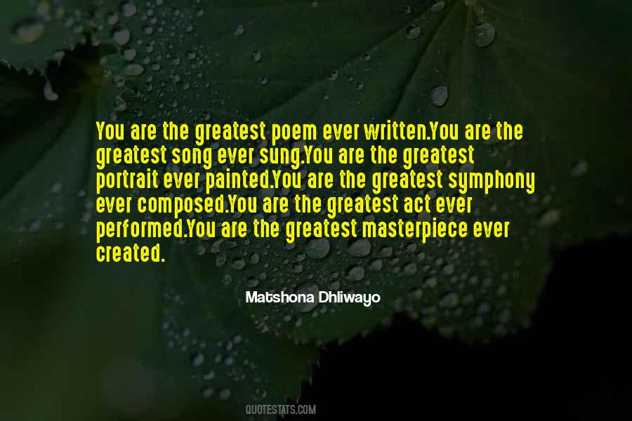 Greatest Poem Quotes #1271390