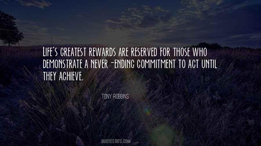 Greatest Rewards Quotes #1471352