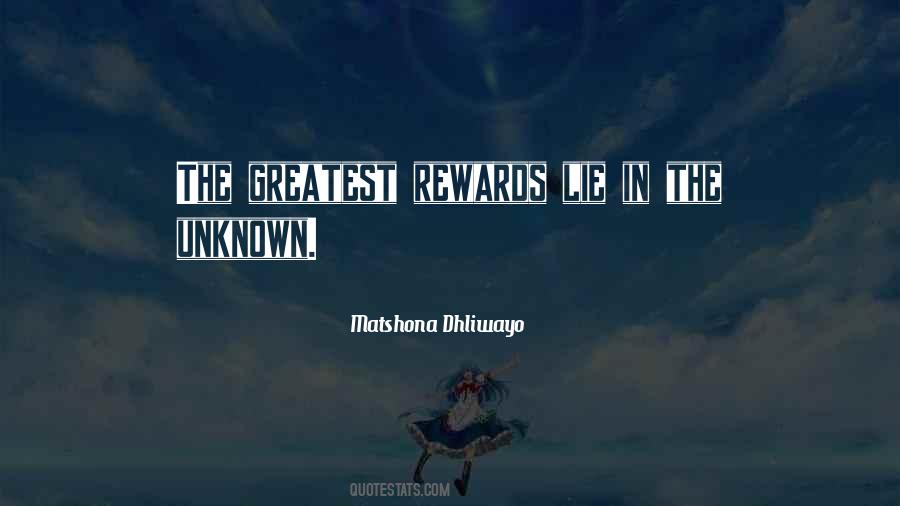 Greatest Rewards Quotes #225436