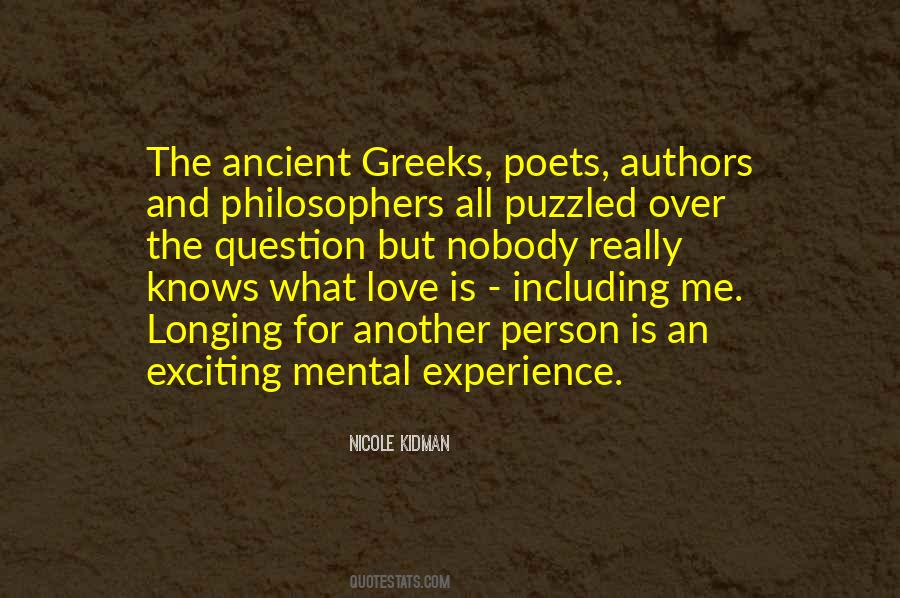 Greek Philosophers Love Quotes #119305