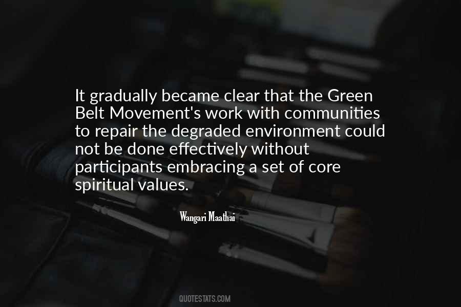 Green Belt Quotes #411669