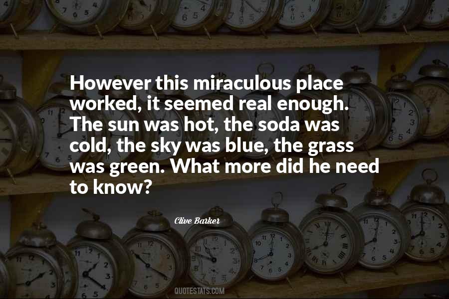 Green Grass Blue Sky Quotes #1765575
